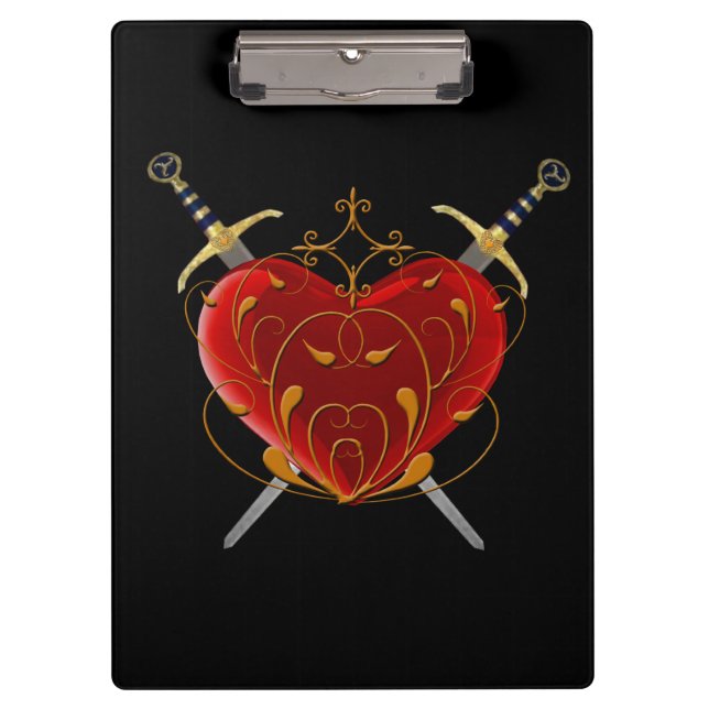 Heart & Daggers Clipboard (Front)