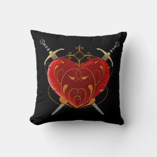 Heart & Daggers Reversible Pillow