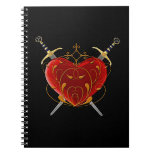 Heart & Daggers Spiral Notebook