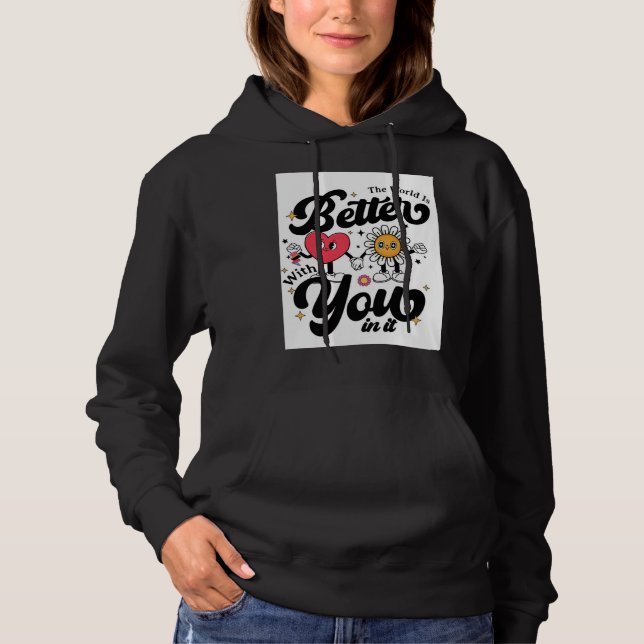 “Heart & Daisy Friendship Hoodie (Front)