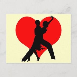 Heart dance postcard