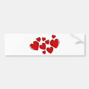 Heart Design Bumper Sticker