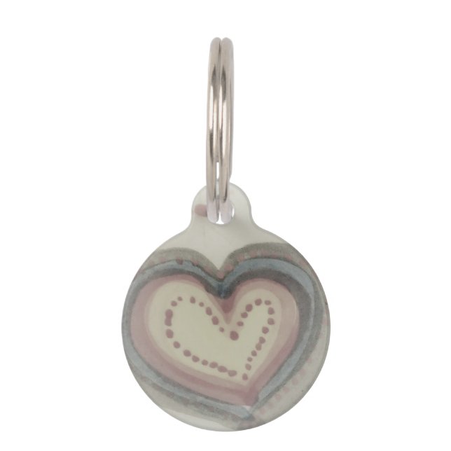 Heart Design  dog ID TAG (Front)
