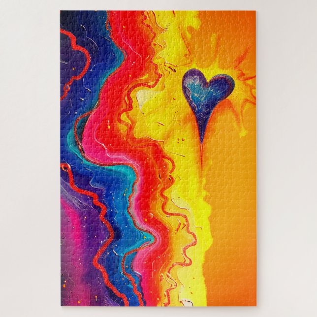 Heart Design Jigsaw Puzzle (Vertical)
