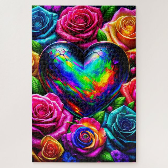 Heart Design Jigsaw Puzzle (Vertical)