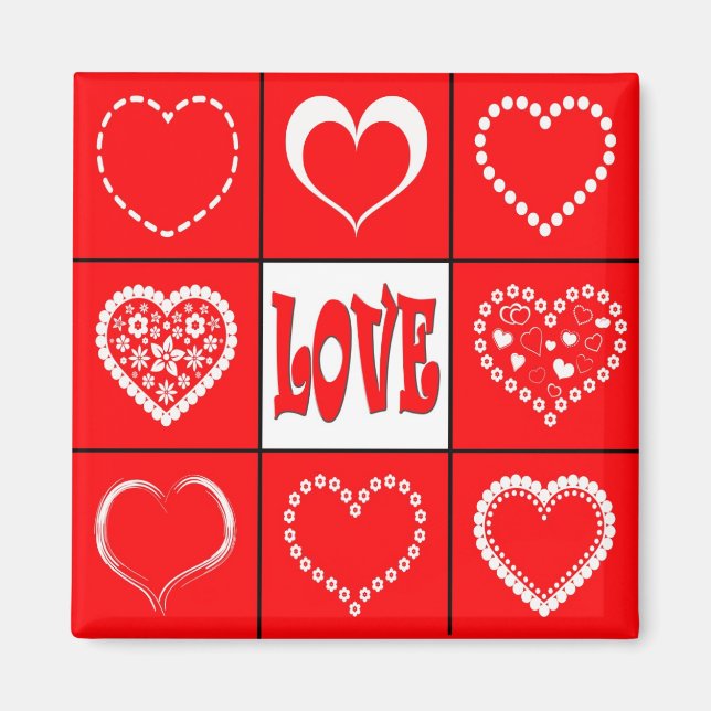 Heart design magnet (Front)