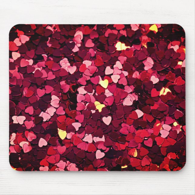 Heart Design Mouse Pad (Front)