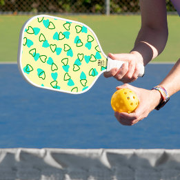 Heart Design Pickle Ball Paddle