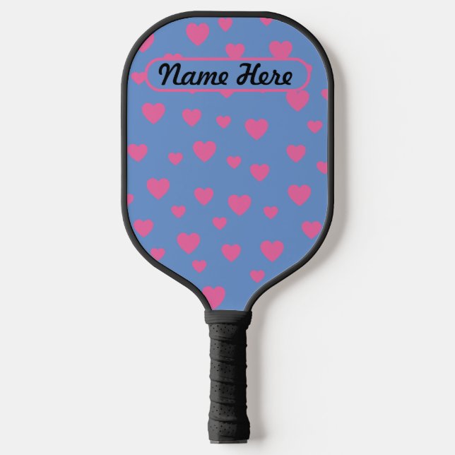 Heart Design Pickleball Paddle (Front)