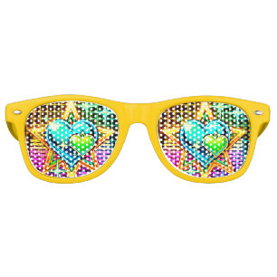 Heart Design Retro Sunglasses