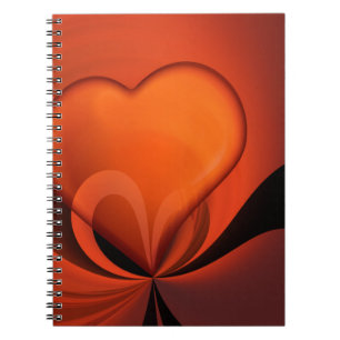 Heart Design Spiral Notebook