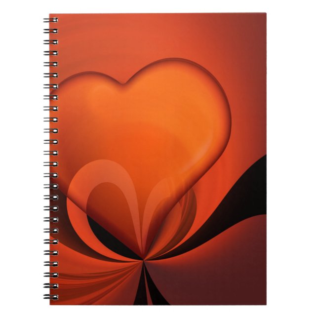 Heart Design Spiral Notebook (Front)