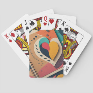 Heart-Designed Playing Cards