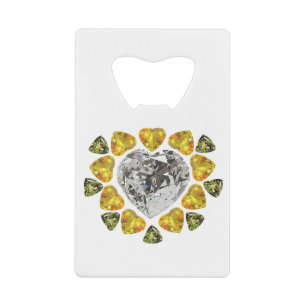 Heart Diamond Gemstone Art