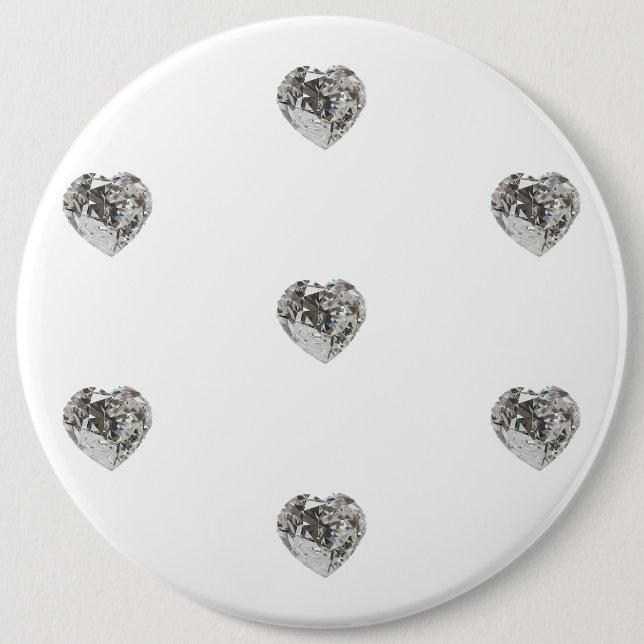 Heart Diamond Pattern Button (Front)