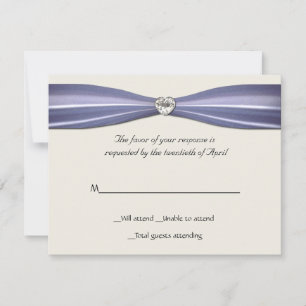 Heart Diamond RSVP Card