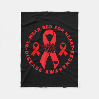 Heart Disease Awareness _1 Fleece Blanket