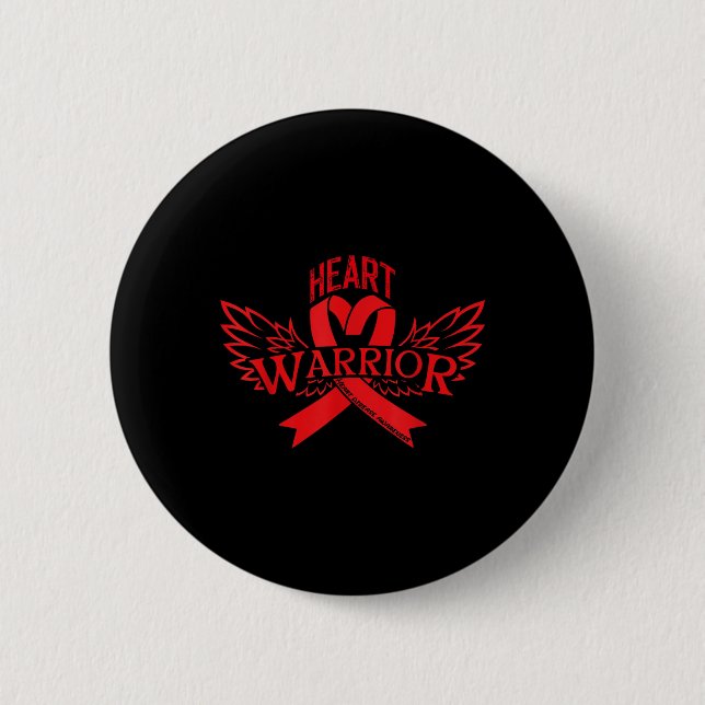 Heart Disease Awareness  6 Cm Round Badge (Front)