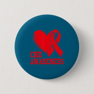 Heart Disease Awareness  6 Cm Round Badge
