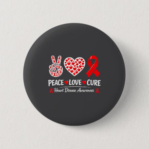 Heart Disease Awareness  6 Cm Round Badge