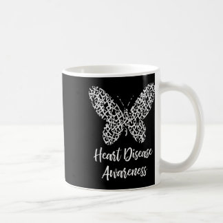 Heart Disease Awareness Butterfly Gift February We Coffee Mug