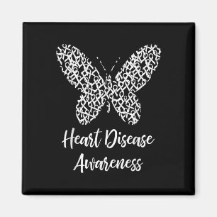 Heart Disease Awareness Butterfly Gift February We Magnet