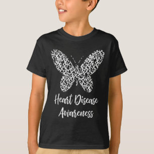 Heart Disease Awareness Butterfly Gift February We T-Shirt