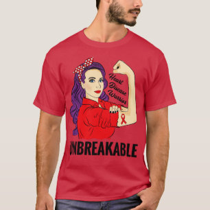 Heart Disease Awareness CHD Warrior Unbreakable T-Shirt