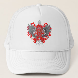 Heart Disease Awareness Cool Wings Trucker Hat