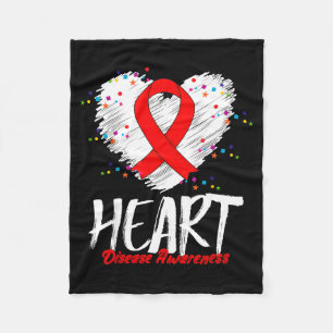 Heart Disease Awareness  Fleece Blanket