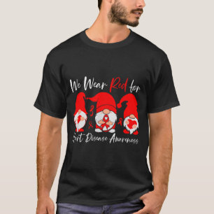 Heart Disease Awareness Gnome T-Shirt