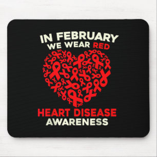Heart Disease Awareness Go Red In February Health Mouse Pad