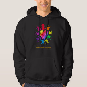 Heart Disease Awareness Hands Heart Disease Hoodie