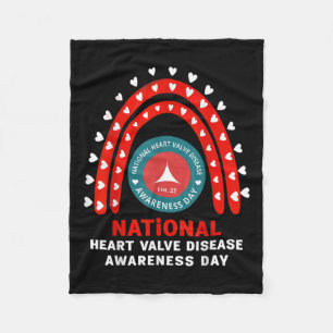 Heart Disease Awareness - Heart Valve Disease Awar Fleece Blanket