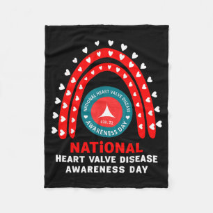 Heart Disease Awareness - Heart Valve Disease Awar Fleece Blanket