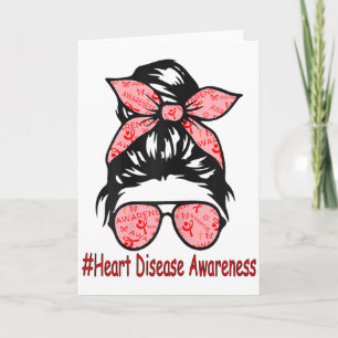 Heart Disease Awareness I Wear Red To Warrior Hear Card
