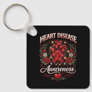 Heart Disease Awareness Key Ring