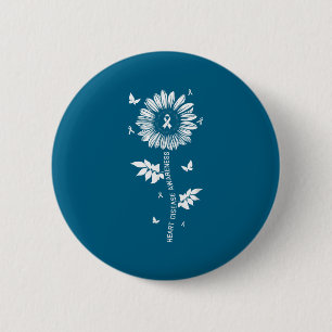 Heart Disease Awareness Month  6 Cm Round Badge
