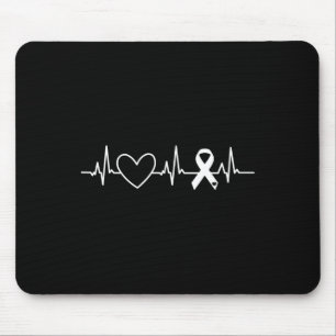 Heart Disease Awareness Month Ribbon Go Red Heart Mouse Pad
