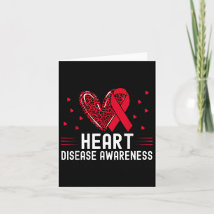 Heart Disease Awareness Shirt Chd Wear Red Card