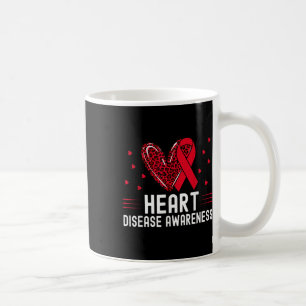 Heart Disease Awareness Shirt Chd Wear Red Coffee Mug