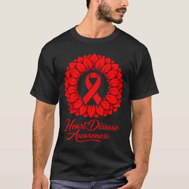 Heart Disease Awareness  T-Shirt (Front)