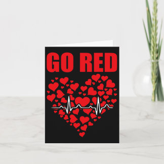 Heart Disease Awareness We Wear Red In February Go Card