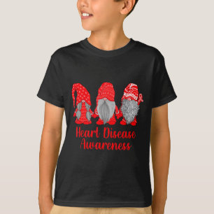 Heart Disease Awareness Wear Red In February Famil T-Shirt