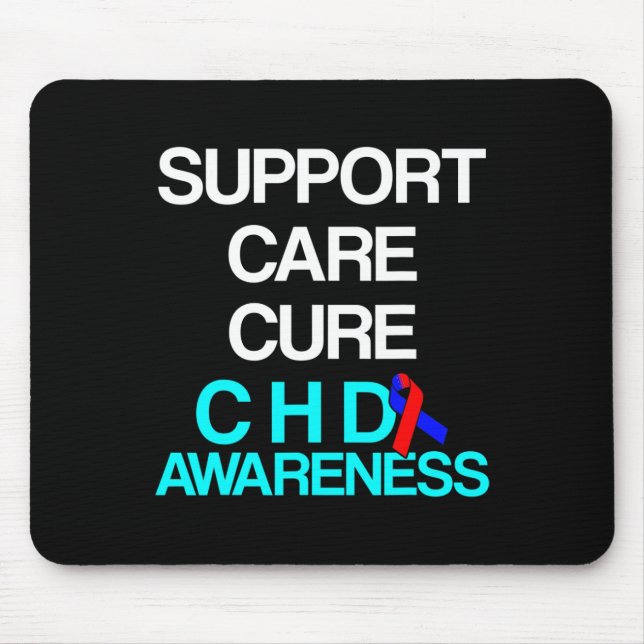 Heart Disease Defect Survivor Chd Warrior 3  Mouse Pad (Front)