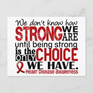 Heart Disease How Strong We Are Postcard