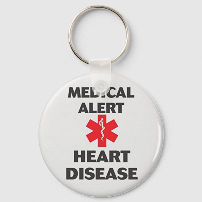 Heart Disease Key Ring (Front)