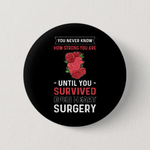 Heart Disease Month. Heart Surgery. Heart Health 6 Cm Round Badge