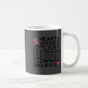 Heart Disease Month Suprt Walk Tee  Coffee Mug