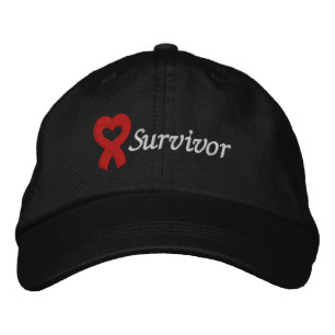 Heart Disease Survivor Embroidered Hat
